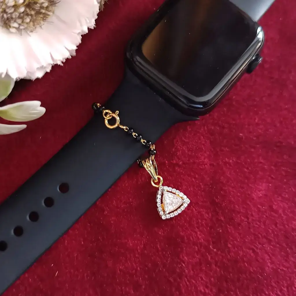 Triangular Sparkle Watch Charm