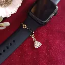 Triangular Sparkle Watch Charm