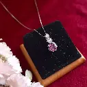 Amethyst Cascade Pendant with Chain