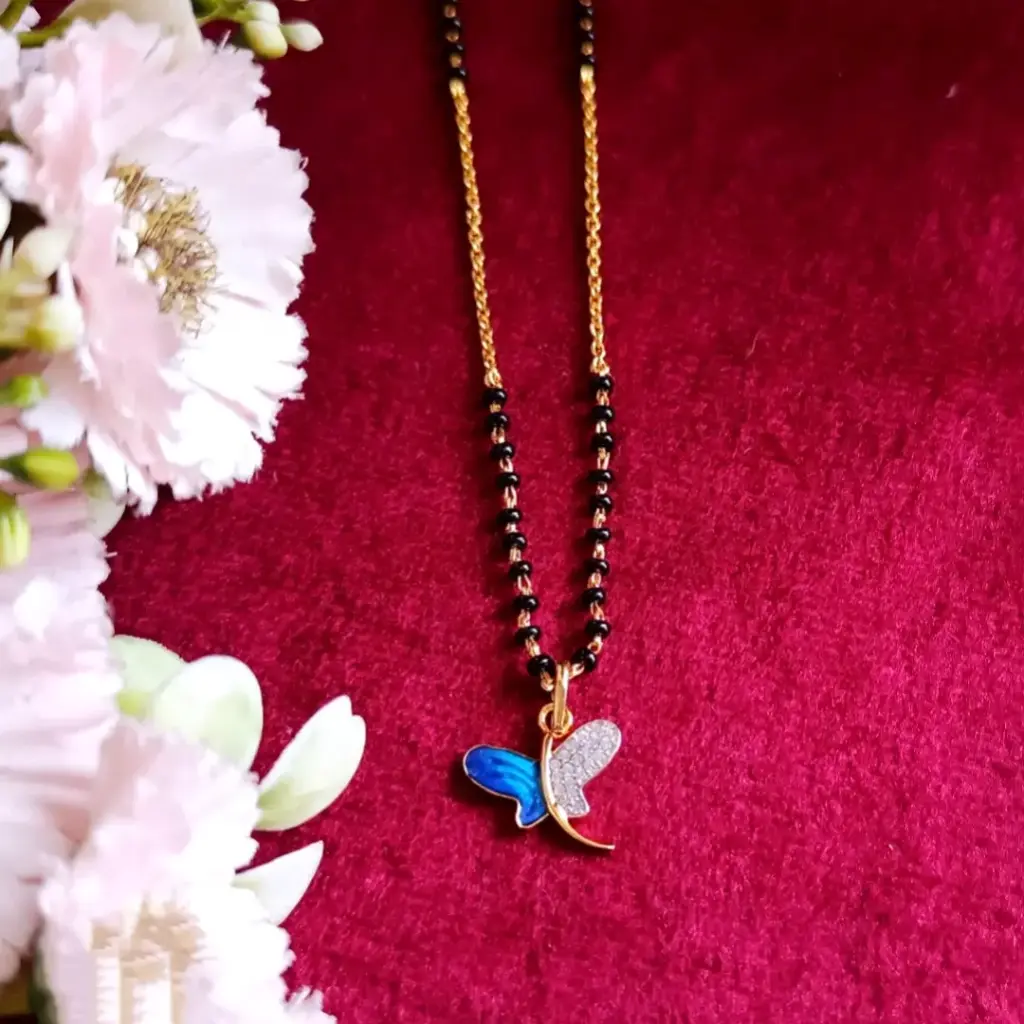 Iris Charm Butterfly Mangalsutra