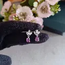 Amethyst Grace Drop Earrings
