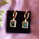Emerald Grace Dangle Earrings