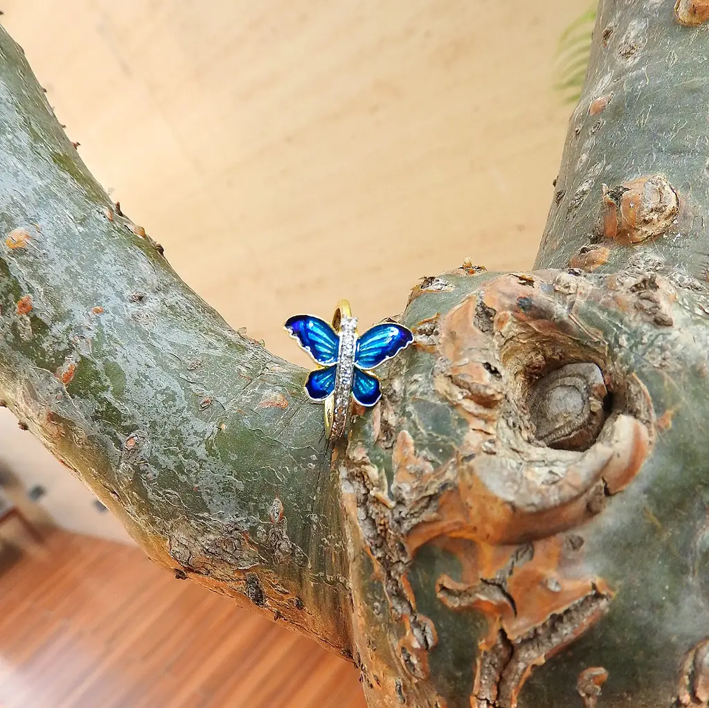 Azure Butterfly Ring