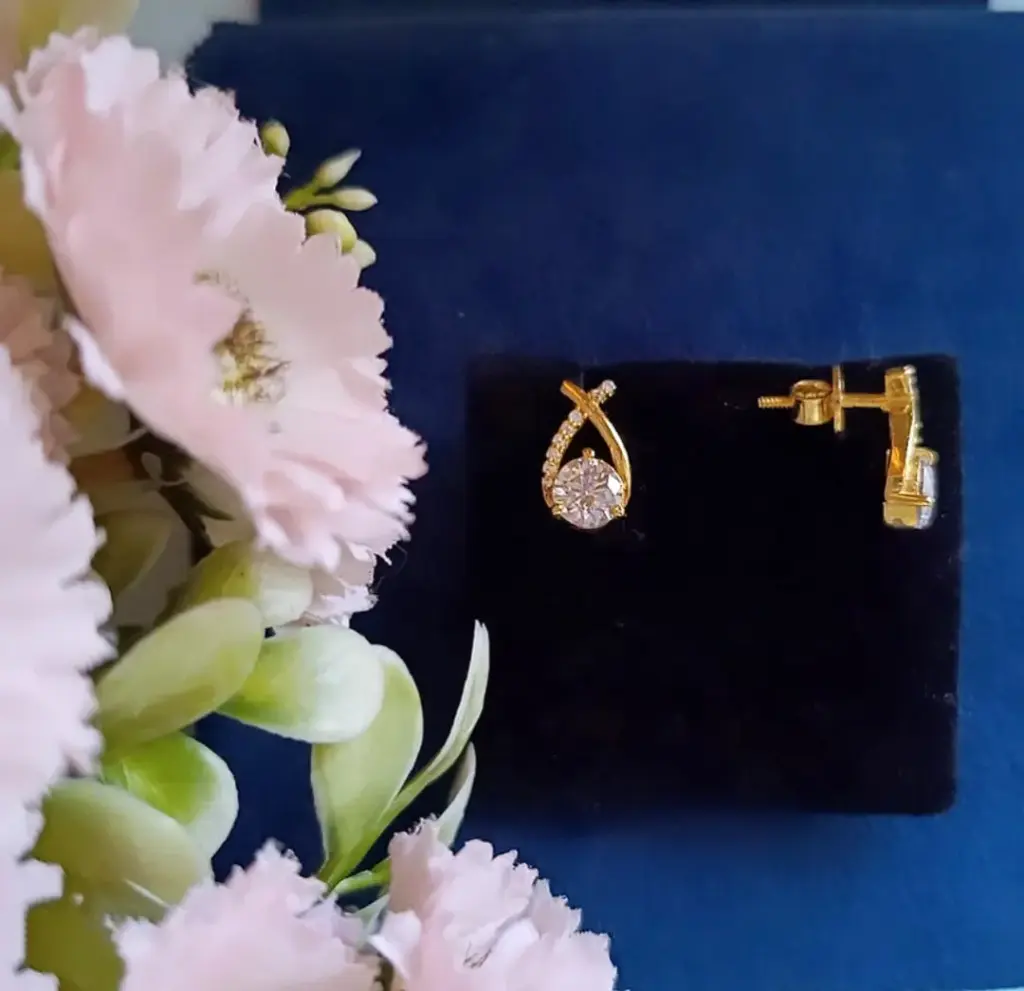 Cross-Sparkle Earrings