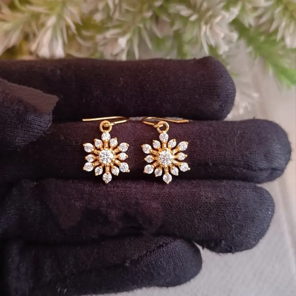 Sparkling Snowflake Earrings