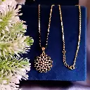 Floral Gold-Toned Mangalsutra