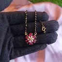 Colored Petal Mangalsutra