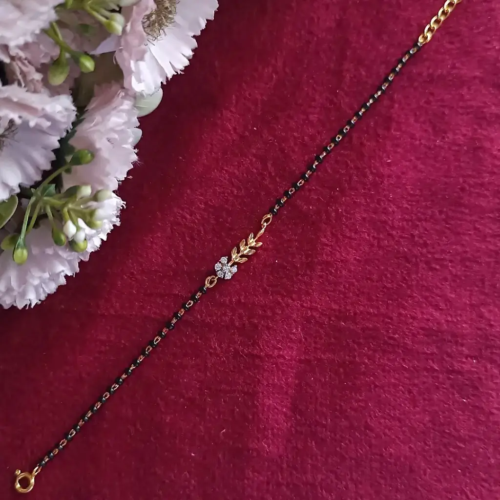 Bloom Flower Mangalsutra Bracelet