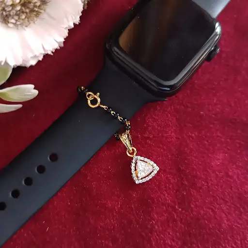 Triangular Sparkle Watch Charm