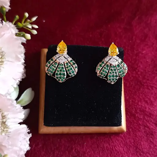 Peacock Plume Earrings