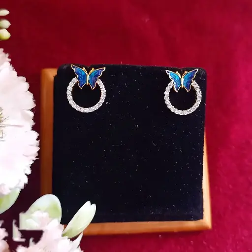 [NEMI437] Butterfly Orbit Earrings