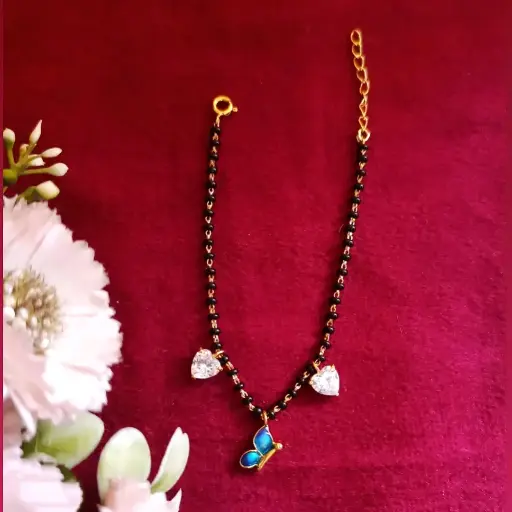 [NEMI424] Butterfly Heart Bracelet Mangalsutra