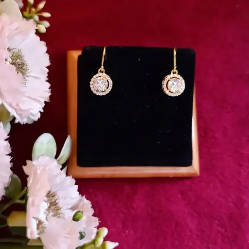 [NEMI433] Clara Halo Earrings