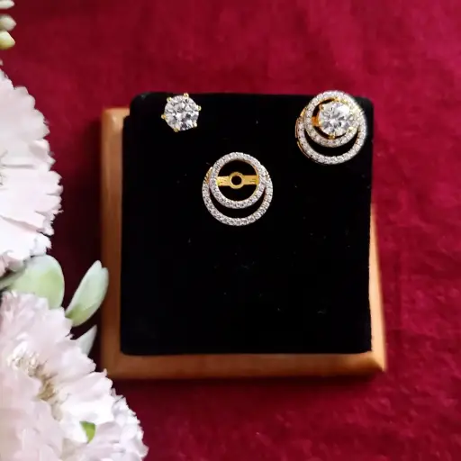 VersaElegance 2-in-1 Earrings
