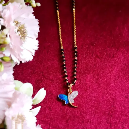 Iris Charm Butterfly Mangalsutra