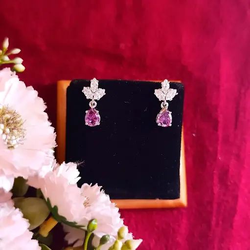 Amethyst Grace Drop Earrings