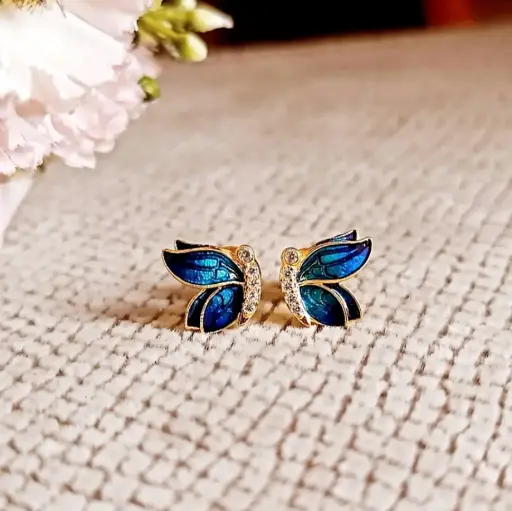Midnight Flutter Studs