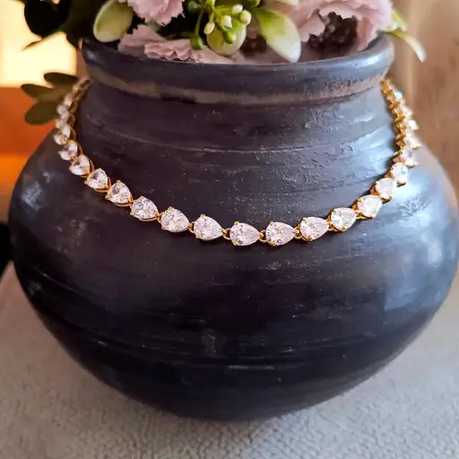 Pearlescent Cascade Necklace