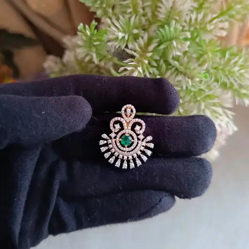 Dazzling Teardrop Pendant