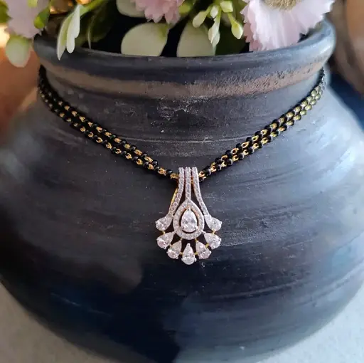 Dewdrop Fan Mangalsutra
