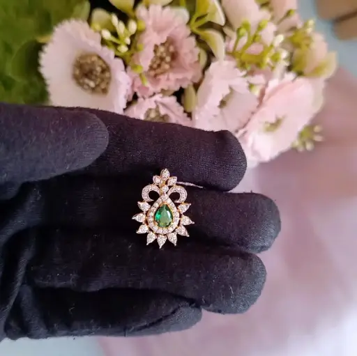 Royal Green Solitaire Pendant